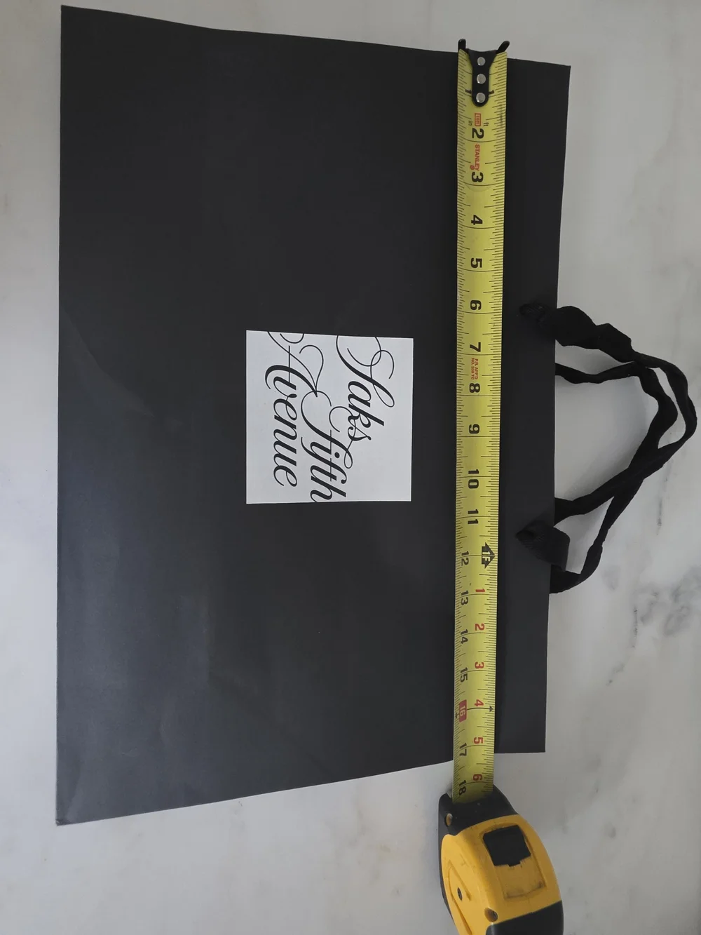 Saks Fifth Avenue Garment Bag & Shopping Bag Set Black Logo Travel Storage